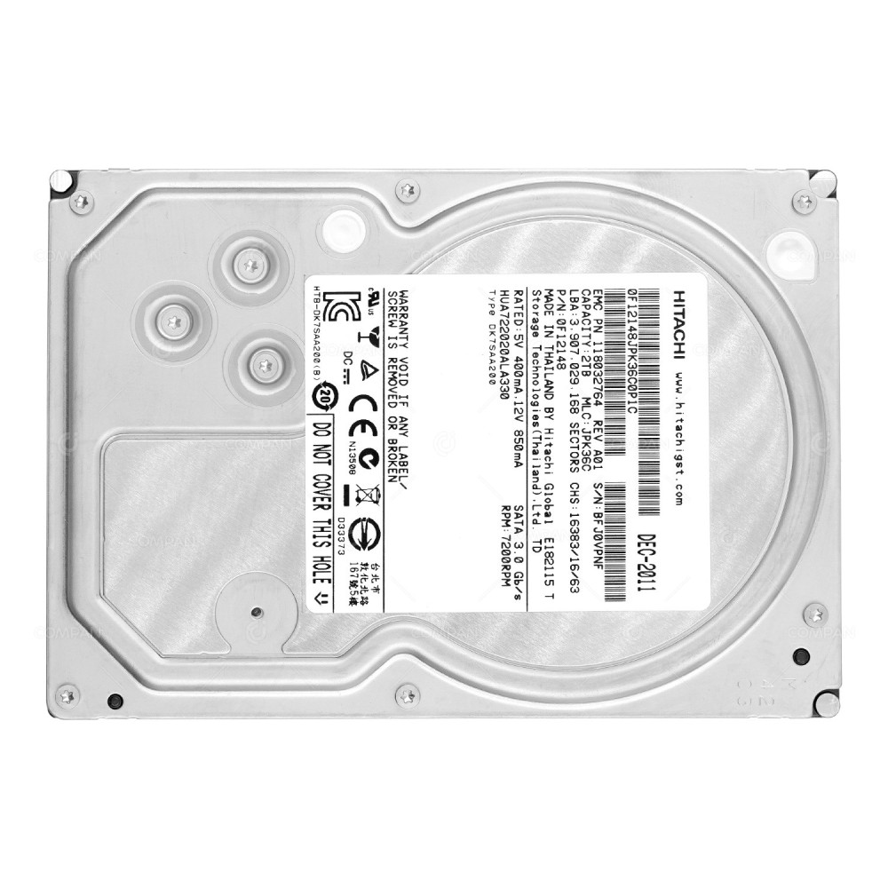 HUA722020ALA330 HITACHI HDD 2TB 7.2K SATA 6G 3.5" LFF